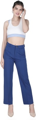 A C CREATION Regular Fit Women Blue Trousers