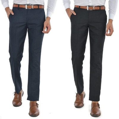 Macberrys Regular Fit Men Multicolor Trousers