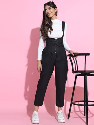 Tokyo Talkies Regular Fit Women Black Trousers