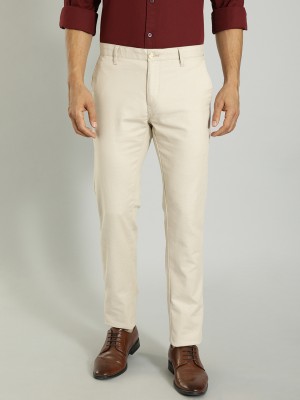 INDIAN TERRAIN Slim Fit Men Brown Trousers