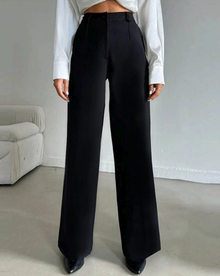 Toochki Relaxed Women Black Trousers