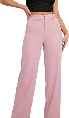 ruhasti Loose Fit Women Black Trousers