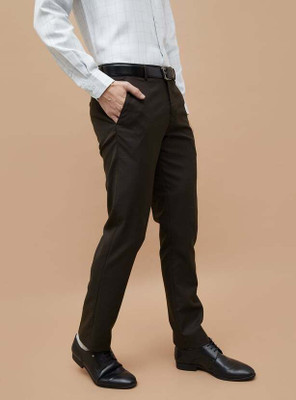 CODE by Lifestyle Regular Fit Men Black Trousers