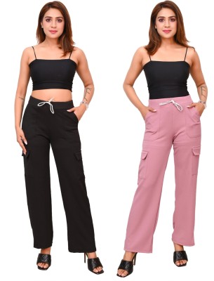 JOVSHIL Regular Fit Women Pink Trousers