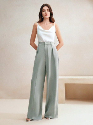 KOTTY Straight Fit Women Green Trousers