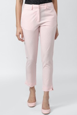 VAN HEUSEN Slim Fit Women Pink Trousers