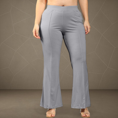 Anitafashion Loose Fit Women Grey Trousers