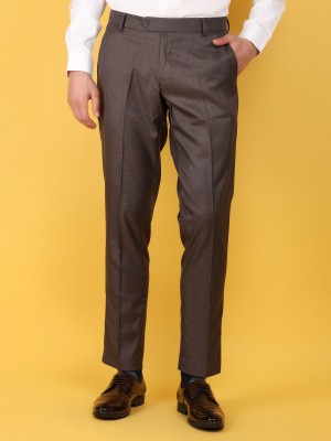 V-MART Regular Fit Men Brown Trousers