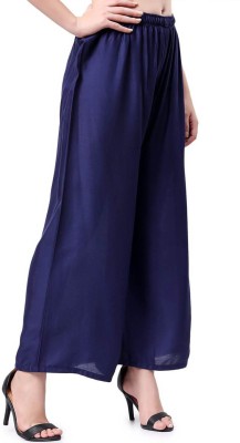 Teradozz Relaxed Women Blue Trousers