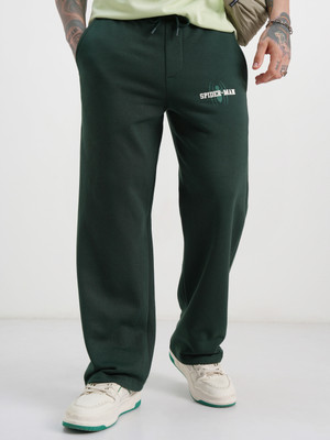 HIGHLANDER Loose Fit Men Green Trousers