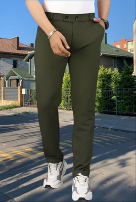 THE PVR CLOTHING Straight Fit Men Green Trousers