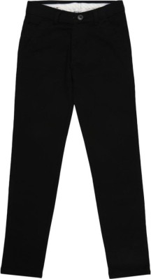 V-MART Regular Fit Boys Black, Black Trousers