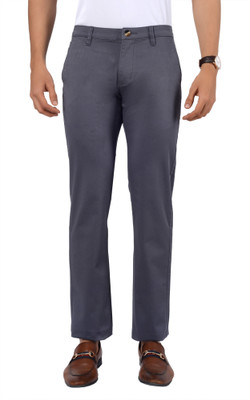 Gimaq Regular Fit Men Grey, Grey Trousers