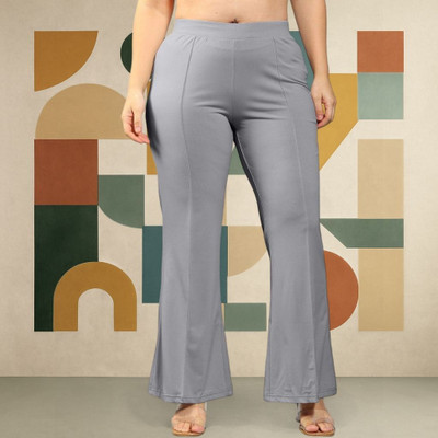 HouseOfCommon Loose Fit Women Grey Trousers
