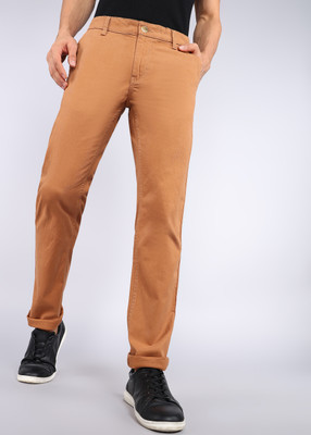 WROGN Slim Fit Men Brown Trousers