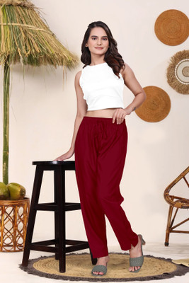 APPUFASHION Comfort Fit Women Red Trousers