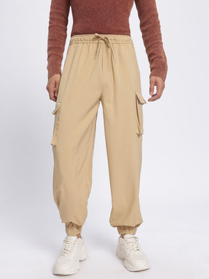 Kook N Keech Regular Fit Men Beige Trousers