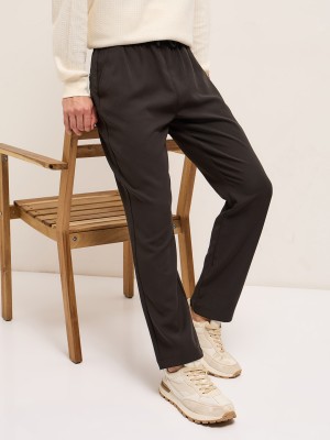 THE BEAR HOUSE Straight Fit Men Brown Trousers