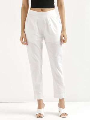 Maitreya Regular Fit Women White Trousers