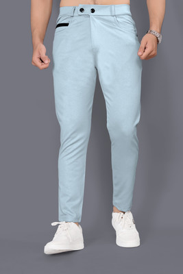 Kishan creation Regular Fit Men Light Blue Trousers