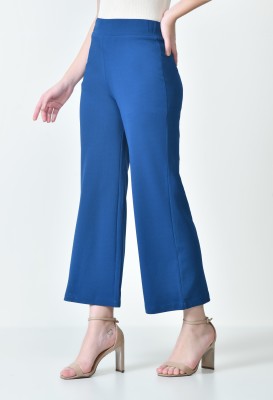 OWL MINK Relaxed Women Blue Trousers