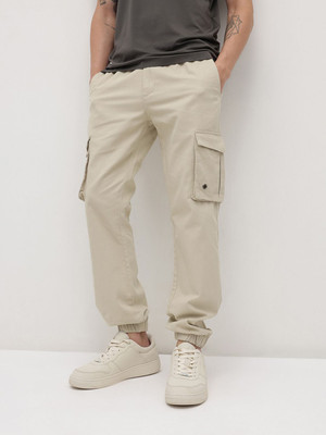 Roadster Regular Fit Men Beige Trousers