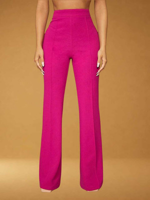 HouseOfCommon Regular Fit Women Pink Trousers