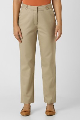 VAN HEUSEN Regular Fit Women Khaki Trousers