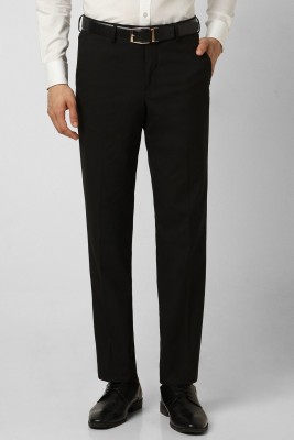 VAN HEUSEN Relaxed Men Black Trousers