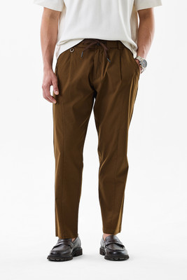 Snitch Slim Fit Men Brown Trousers