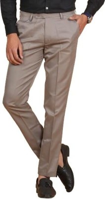 Heena Traders Regular Fit Men Beige Trousers