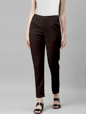 SHE PURE LUXURY WEAR Regular Fit Women Brown Trousers