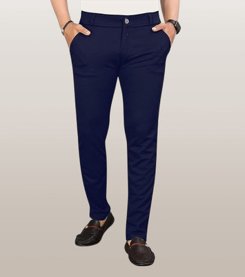 GIRIRAJ CREATION Regular Fit Men Blue Trousers