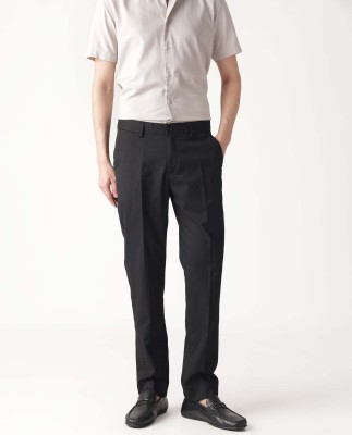 RARE RABBIT Slim Fit Men Black Trousers