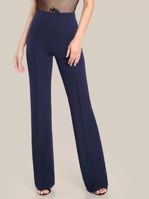 Fedilla Regular Fit Women Blue Trousers