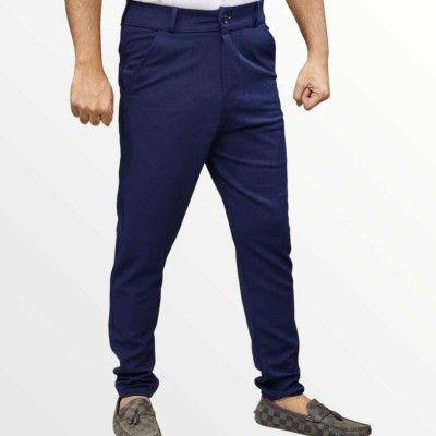 RAJMUDRA FASHION Regular Fit Men Blue Trousers