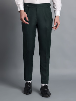 VIVA TRENDZ Regular Fit Men Dark Green Trousers