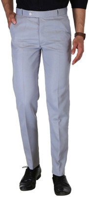 K.S.fashion Regular Fit Men Grey Trousers