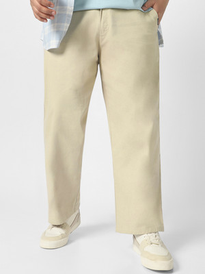 Urbano Plus Loose Fit Men Grey Trousers