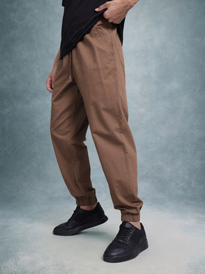 Roadster Relaxed Men Brown Trousers