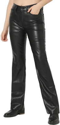 GAP Regular Fit Women Black Trousers