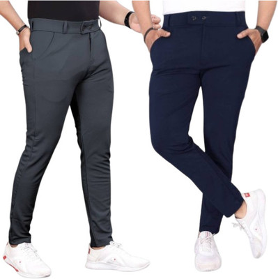 MD Casual Slim Fit Men Light Blue Trousers