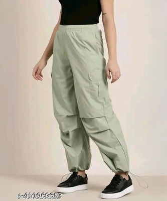 SUPERMIC Loose Fit Women Green Trousers