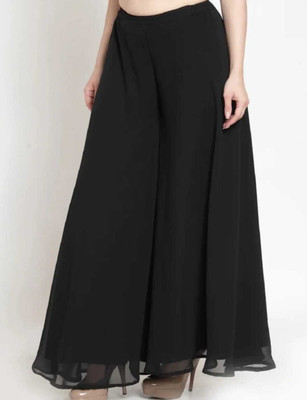 AMFASHIONEMPIRE Regular Fit Women Black Trousers