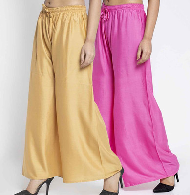 Bamboo Breeze Flared Women Multicolor Trousers