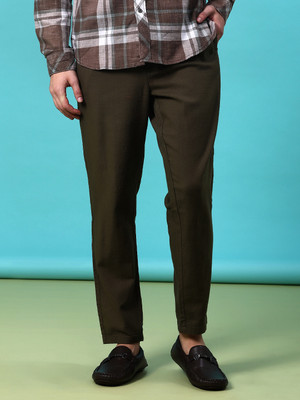 V-MART Regular Fit Men Green Trousers