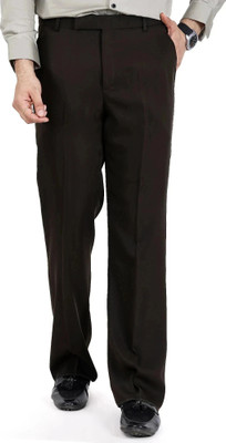 Dizaro Comfort Fit Men Black Trousers