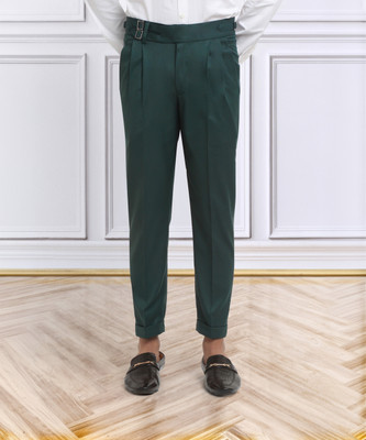 Klotthe Slim Fit Men Green Trousers