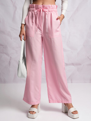 Tokyo Talkies Regular Fit Women Pink Trousers