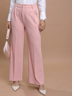 Tokyo Talkies Regular Fit Women Pink Trousers